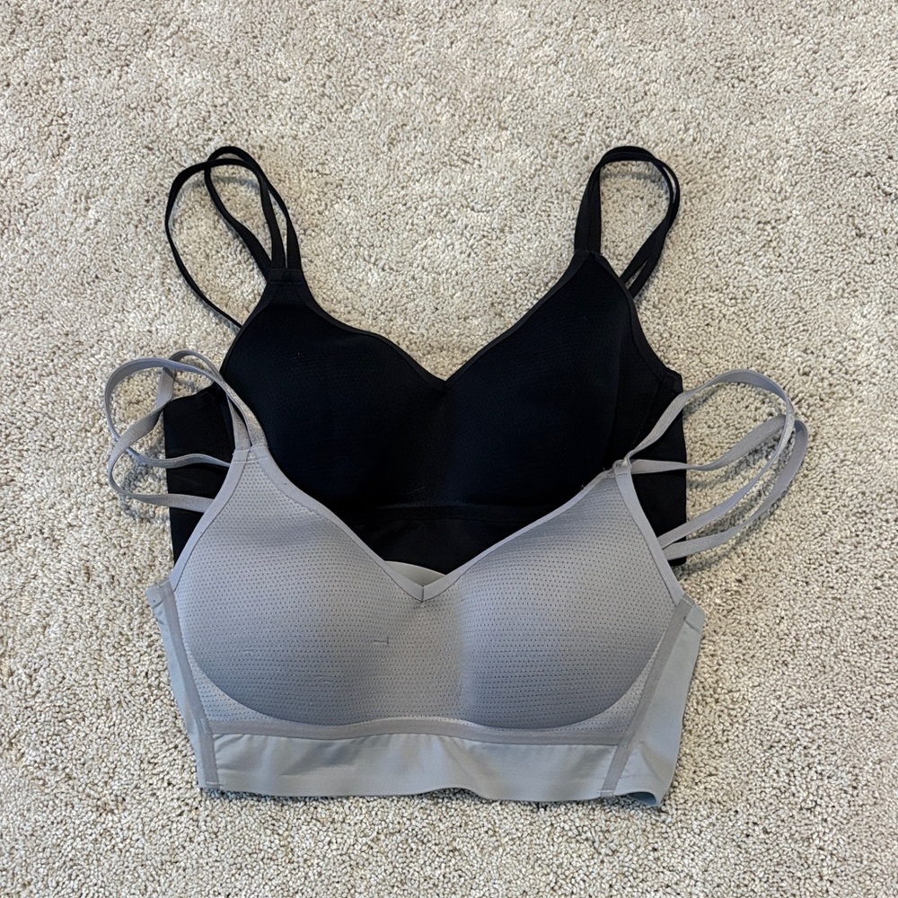 Women's Black and Gray Intimates Set
